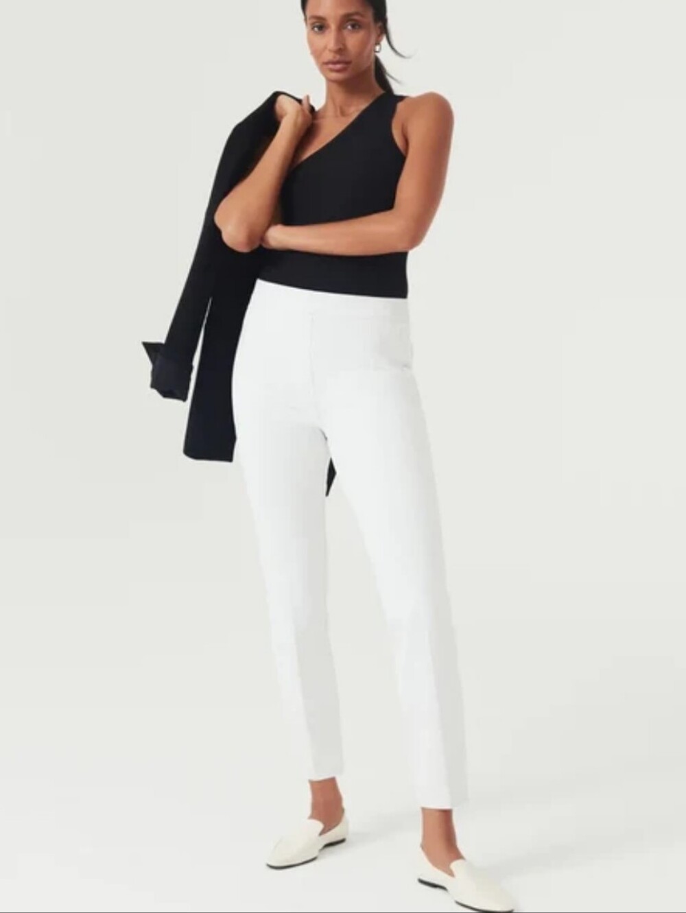 SPANX NWT On The Go Ankle Slim Straight Pant In Petite